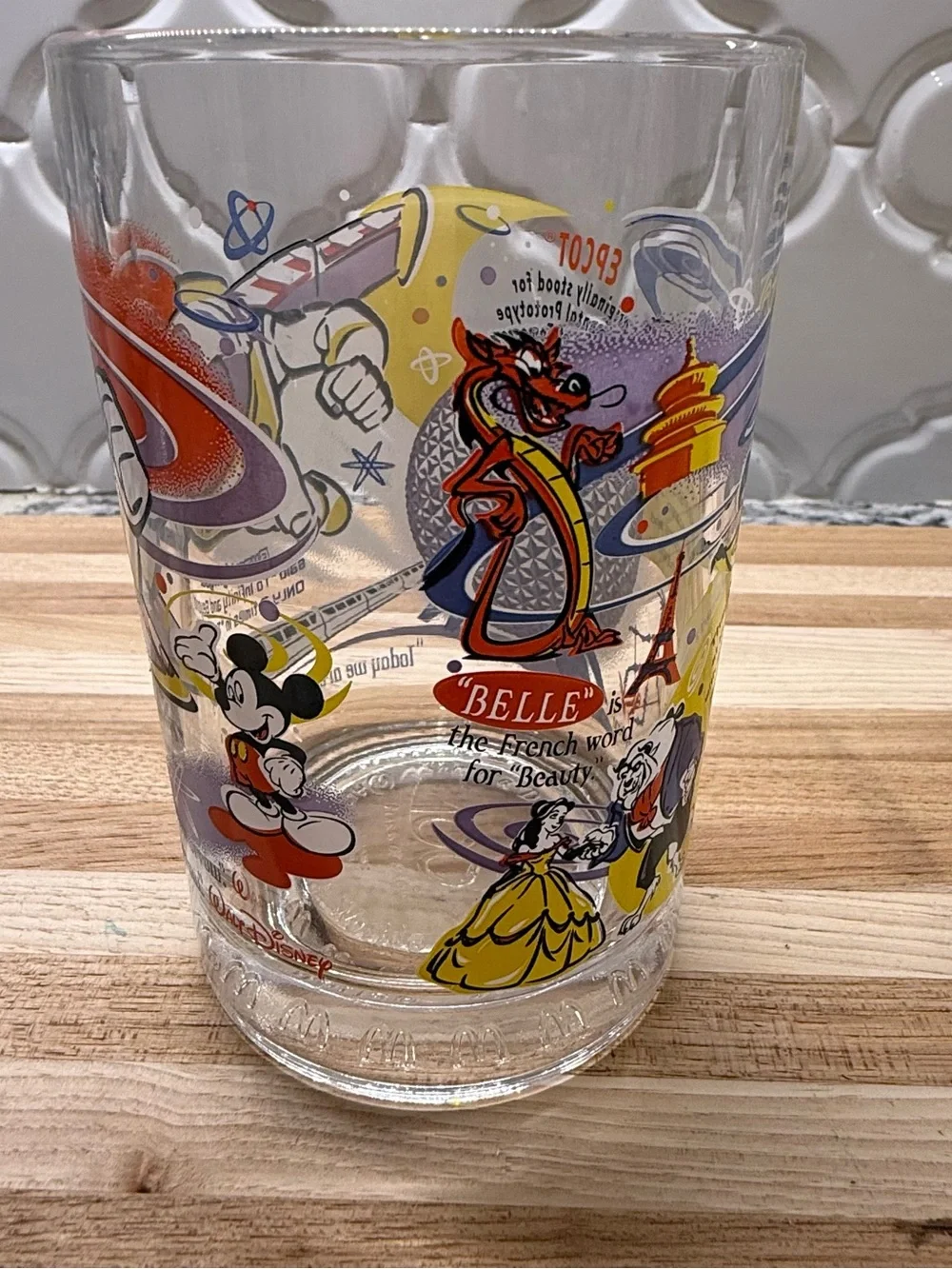 Vintage 2002 McDonald’s Disney 100 Years of Magic Glass Buzz Lightyear & Mickey